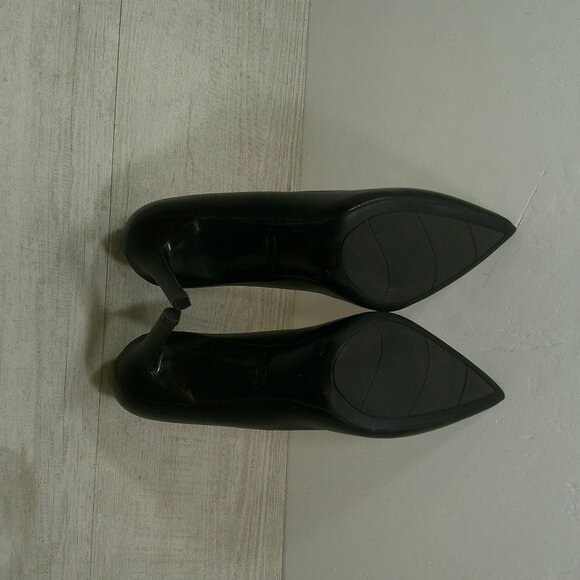 NINE WEST Sexy Black Leather Etta Classic Pointed Toe Pumps | Heels Size 10 M - Picture 11 of 12
